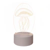 Wholesale 3d night lights, creative usb plug-in warm light bedside lamps, novel and unique engraved logo event, practical gifts Item Picture
